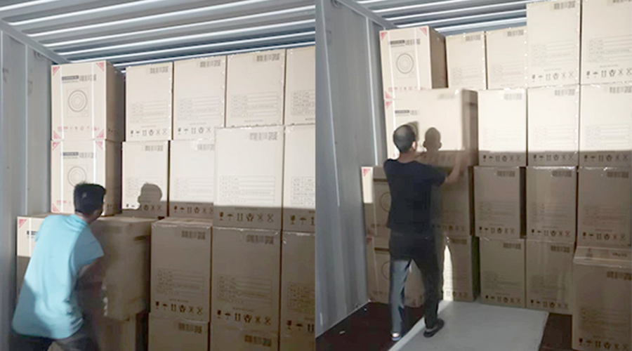 裝柜日常！日本客戶Sentern滾筒干衣機順利出貨